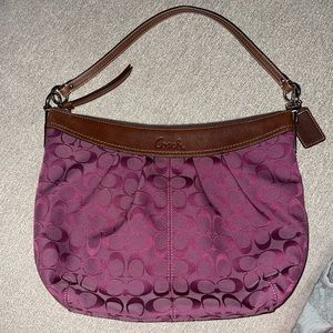 Purple Coach Bag